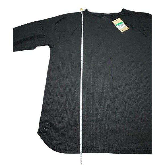 Nike Men’s Yoga Long Sleeve Top Black Dri Fit Thumbholes - Size XL - Picture 8 of 10
